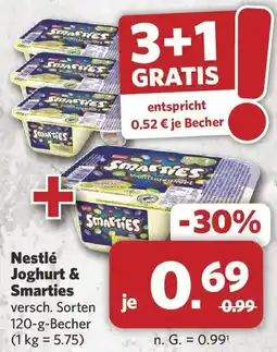Combi Nestlé Joghurt & Smarties Angebot