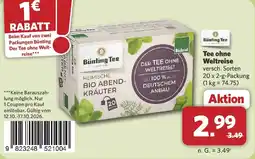 Combi Bünting Tee Tee ohne Weltreise Angebot