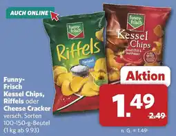 Combi Funny Frisch Kessel Chips, Riffels oder Cheese Cracker Angebot