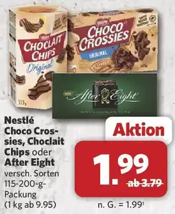 Combi Nestlé Choco Crossies, Choclait Chips oder After Eight Angebot