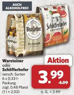 Combi Warsteiner oder Schöfferhofer Angebot
