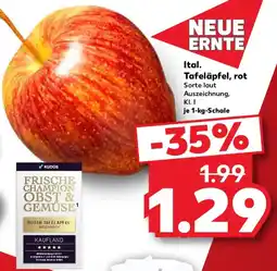 Kaufland Frische Champion Obst & Gemüse Roter Tafelapfel Angebot