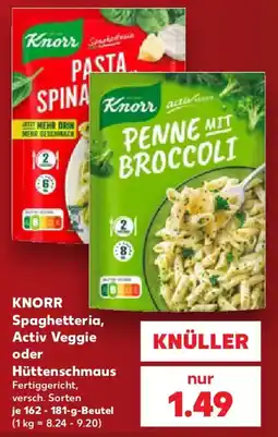 Kaufland Knorr Spaghetteria, Activ Veggie oder Hüttenschmaus Angebot