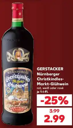 Kaufland GERSTACKER Nürnberger Christkindles-Markt- Glühwein Angebot