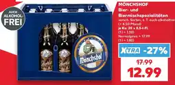Kaufland Mönchshof Bier- und Biermischspezialitäten Angebot