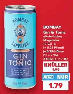 Kaufland BOMBAY Gin & Tonic Angebot