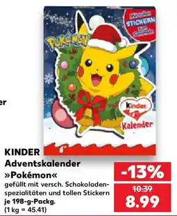 Kaufland KINDER Adventskalender »Pokémon« Angebot
