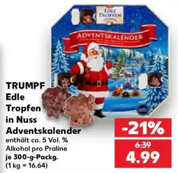 Kaufland TRUMPF Edle Tropfen in Nuss Adventskalender Angebot