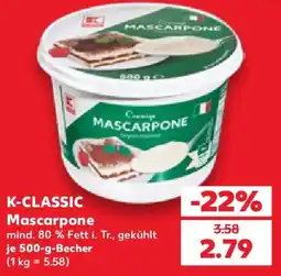 Kaufland K-CLASSIC Mascarpone Angebot