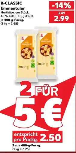 Kaufland K-CLASSIC Emmentaler Angebot