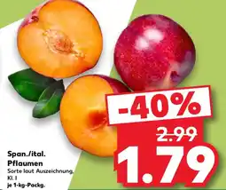 Kaufland Span./ital. Pflaumen Angebot