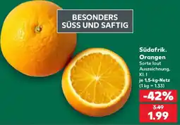 Kaufland Südafrik. Orangen Angebot