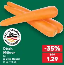 Kaufland Dtsch. Möhren Angebot