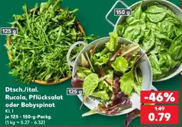 Kaufland Dtsch./ital. Rucola, Pflücksalat oder Babyspinat Angebot