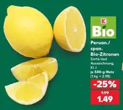 Kaufland Bio-Zitronen Angebot