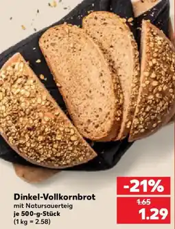 Kaufland Dinkel-Vollkornbrot mit Natursauerteig Angebot