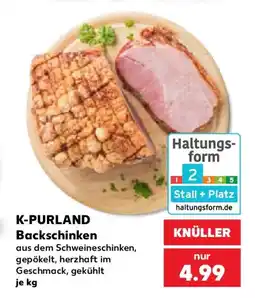 Kaufland K-PURLAND Backschinken Angebot