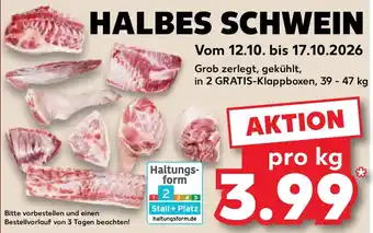 Kaufland HALBES SCHWEIN Angebot