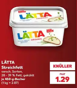 Kaufland LÄTTA Streichfett Angebot