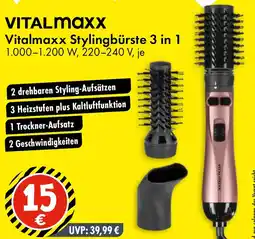 TEDi Vitalmaxx Stylingbürste 3 in 1 Angebot
