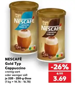 Kaufland NESCAFÉ Gold Typ Cappuccino Angebot