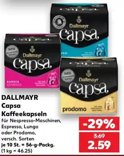Kaufland Dallmayr Capsa Kaffee Angebot