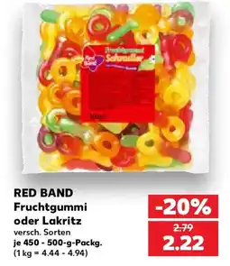 Kaufland RED BAND Fruchtgummi Angebot