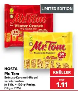 Kaufland Mr. Tom Erdnuss-Karamell-Riegel Angebot
