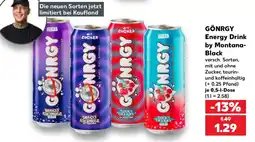 Kaufland GÖNRGY Energy Drink by Montana-Black Angebot