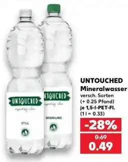 Kaufland UNTTOUCHED Mineralwasser Angebot