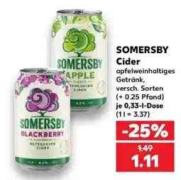 Kaufland SOMERSBY Cider Angebot