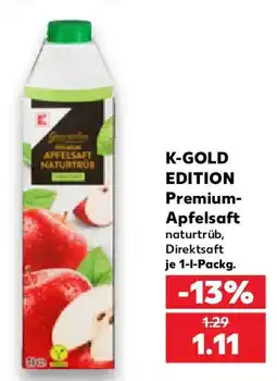 Kaufland K-GOLD EDITION Premium-Apfelsaft Angebot