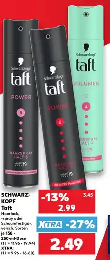 Kaufland Schwarzkopf taft Haarlack Angebot