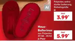 Kaufland Haus-Ballerinas aus Polyester Angebot