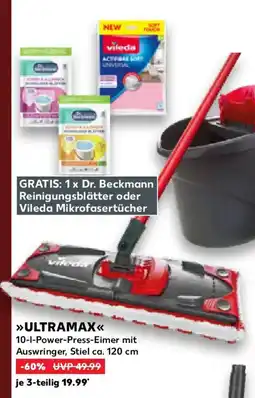 Kaufland Vileda Ultramax 10-l-Power-Press-Eimer Angebot