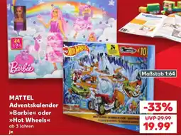 Kaufland MATTEL Adventskalender »Barbie« oder »Hot Wheels« Angebot