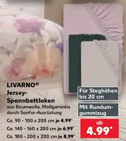 Kaufland LIVARNO® Jersey-Spannbetttlaken Angebot