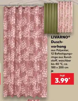 Kaufland LIVARNO Duschvorhang Angebot