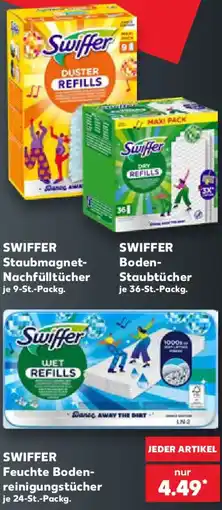 Kaufland SWIFFER Feuchte Boden-reinigungstücher Angebot