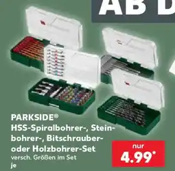 Kaufland PARKSIDE HSS-Spiralbohrer-, Steinbohrer-, Bitschrauber- oder Holzbohrer-Set Angebot