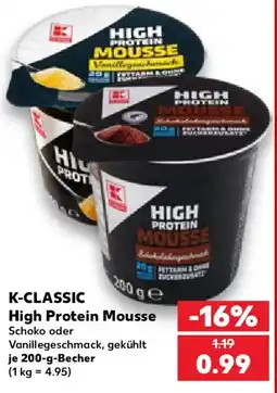 Kaufland K-CLASSIC High Protein Mousse Angebot