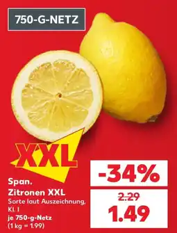 Kaufland Span. Zitronen XXL Angebot