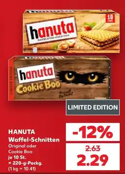 Kaufland hanuta Waffel-Schnitten Angebot