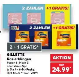 Kaufland GILLETTE Rasierklingen Angebot