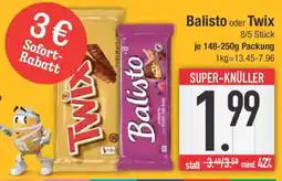 E-Center Balisto oder Twix Angebot
