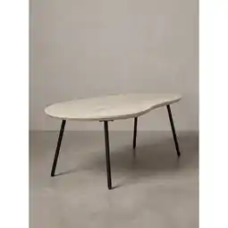Netto Marken-Discount Sofatisch Mango Massivholz Weiß-Mango 122x63x36 cm - CALABRIA Kadima Angebot