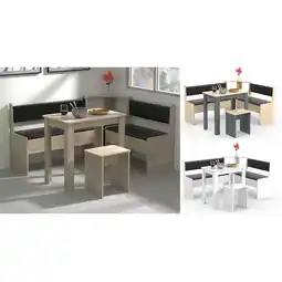 Netto Marken-Discount VCM Eckbankgruppe Sitzgruppe Esszimmergruppe Bank Tisch Hocker Esal Mini Angebot