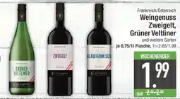 E-Center Weingenuss Zweigelt, Grüner Veltliner und weitere Sorten Angebot