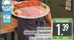 E-Center Bayerische Hähnchen-Schnitzel Angebot