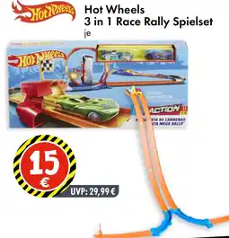 TEDi Hot Wheels 3 in 1 Race Rally Spielset Angebot